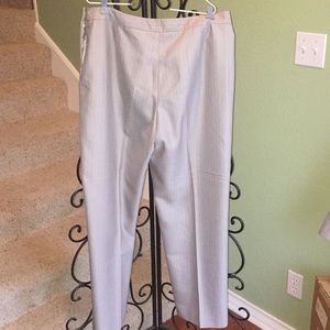 Fully lined neutral pinstripe slacks 14 EvanPicone
